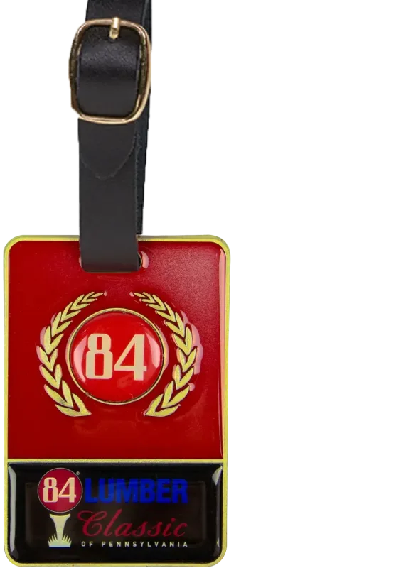 Personalized Metal Bag Tag - with Colorfill — view 2