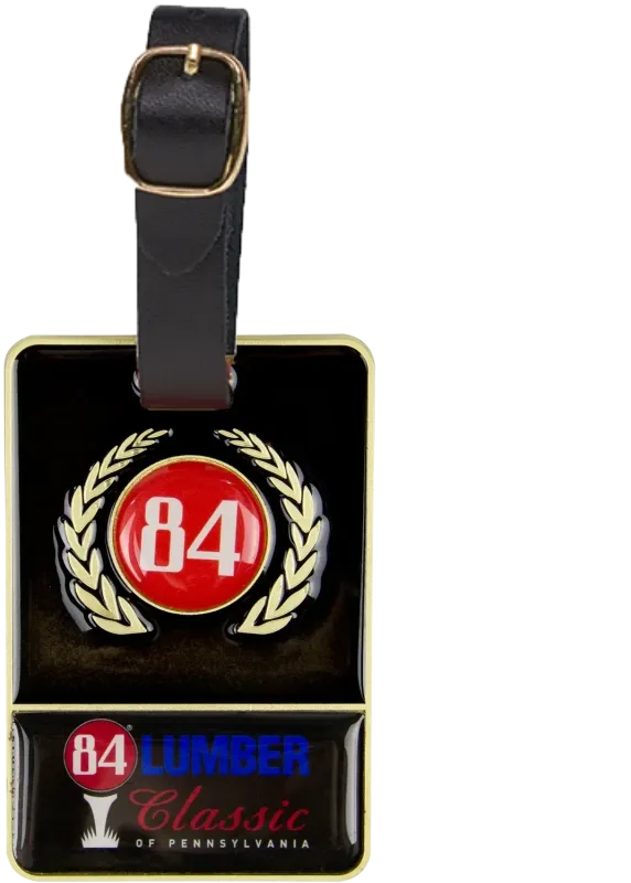 Personalized Metal Bag Tag - with Colorfill — view 3