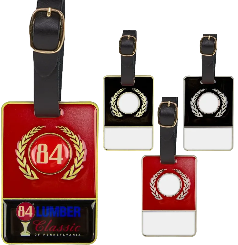 Personalized Metal Bag Tag - with Colorfill — view 4