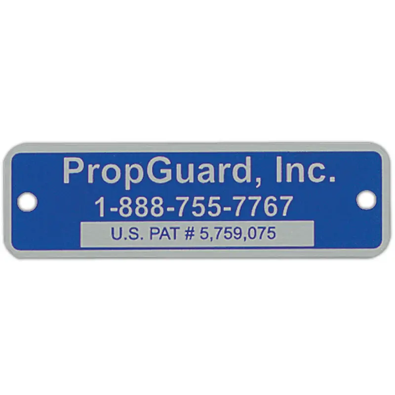 Metal Plates & Signage: 0-3 sq. in.