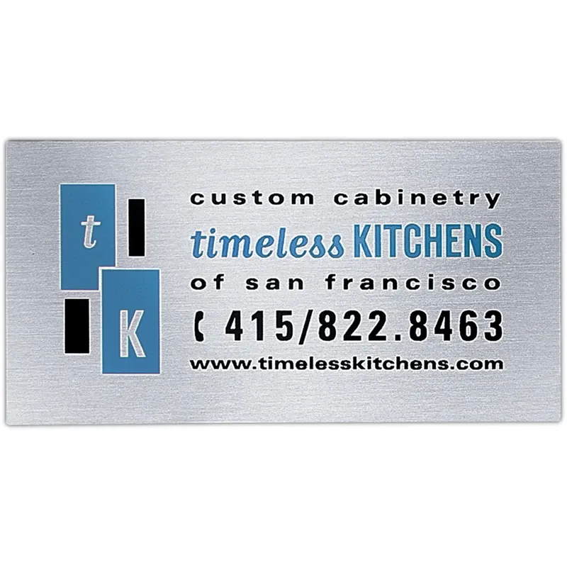 Metal Plates & Signage: 15-20 sq. in.