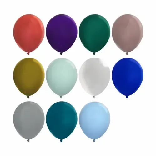 Metallic Latex Balloons Royal Colors (9") — view 9