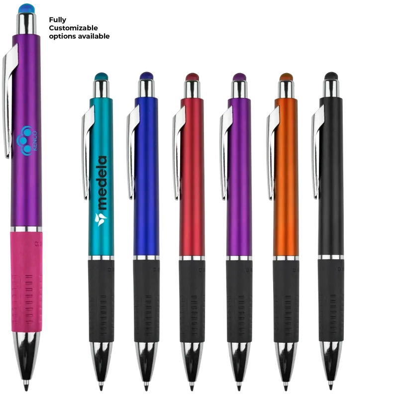 Branded Metallic Stylus Gripper Pen — view 6
