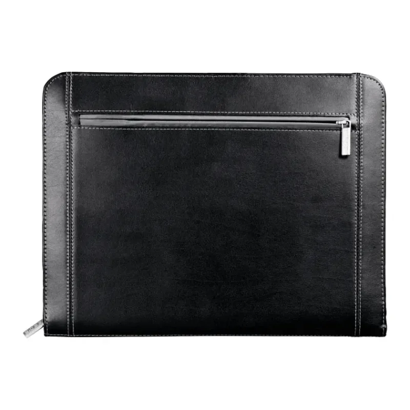 Metropolitan Leather Zippered Padfolio with FSC® Mix Paper — view 3