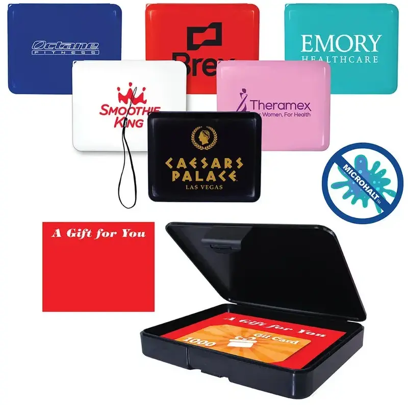 MicroHalt Custom Gift Card Cases - Promotional Brand 5x4x3/4 Case