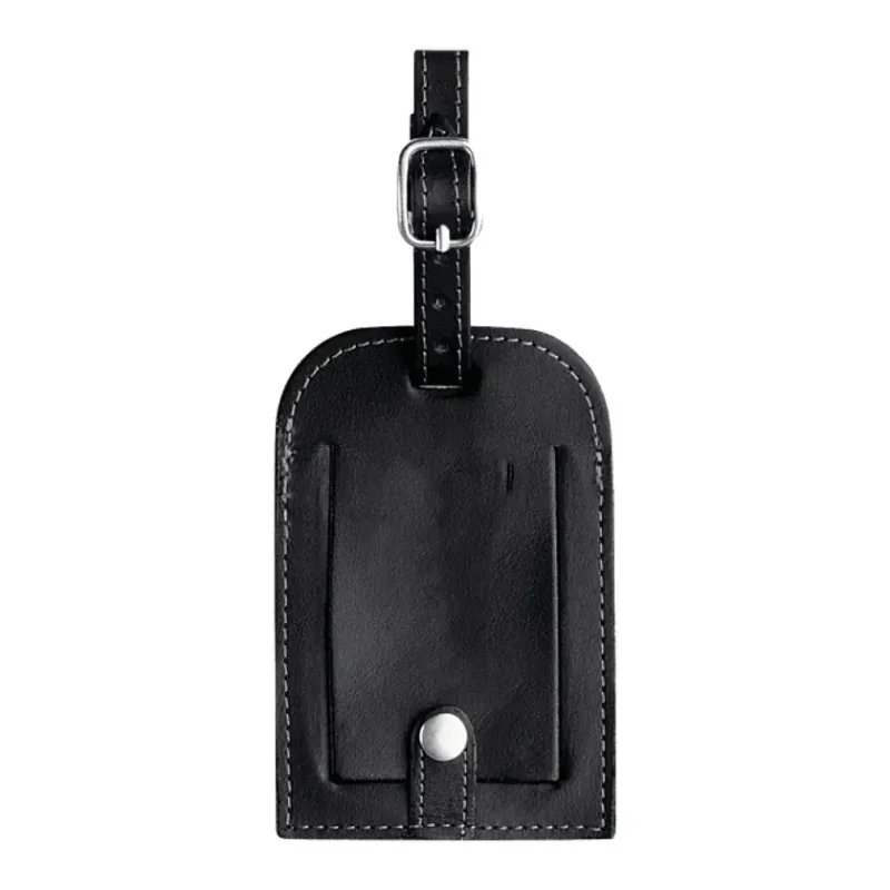 Personalized Millennium Leather Luggage Identification Tag — view 2