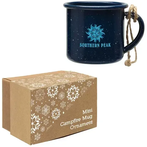 Imprinted Mini Campfire Mug Ornament — view 5