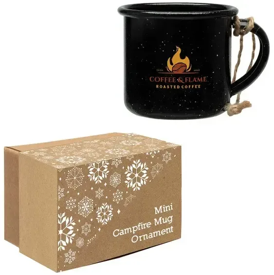 Imprinted Mini Campfire Mug Ornament — view 6