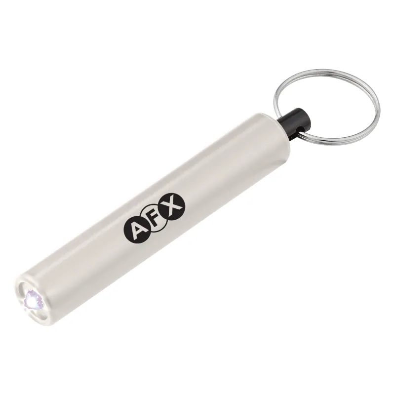 Mini Cylinder LED Flashlight Key Tag — view 5