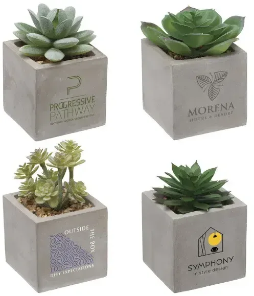 Mini Faux Potted Succulent — view 2