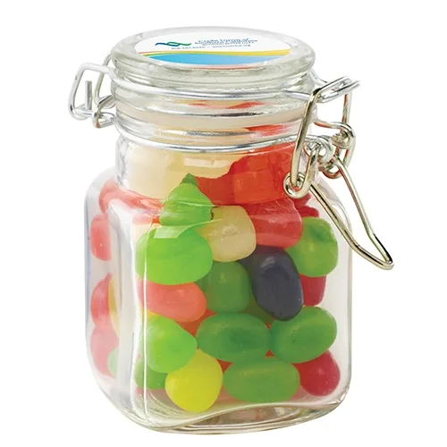Mini Glass Hinge Top Jar with Sealable Lid — view 3