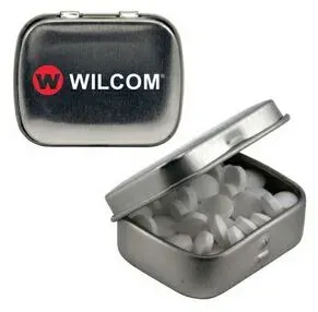 Custom Logo Mini Hinged Mint Tin.