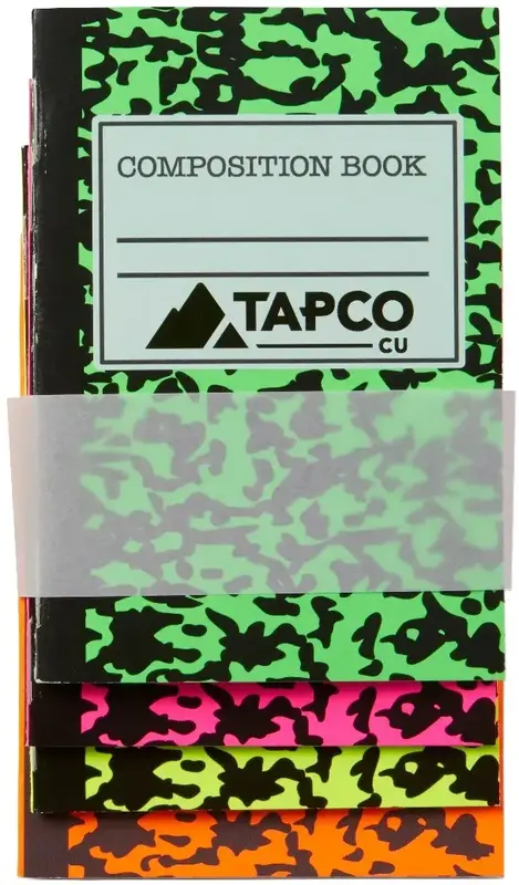 Mini Neon Composition Notebook Set