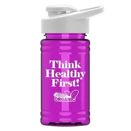 Mini RPET Bottle with Drink-Thru Lid (16 oz.) — view 20