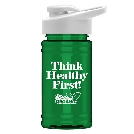 Mini RPET Bottle with Drink-Thru Lid (16 oz.) — view 31