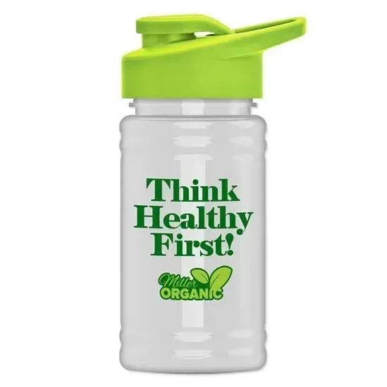 Mini RPET Bottle with Drink-Thru Lid (16 oz.) — view 34