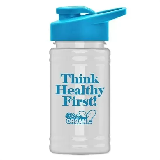 Mini RPET Bottle with Drink-Thru Lid (16 oz.) — view 5