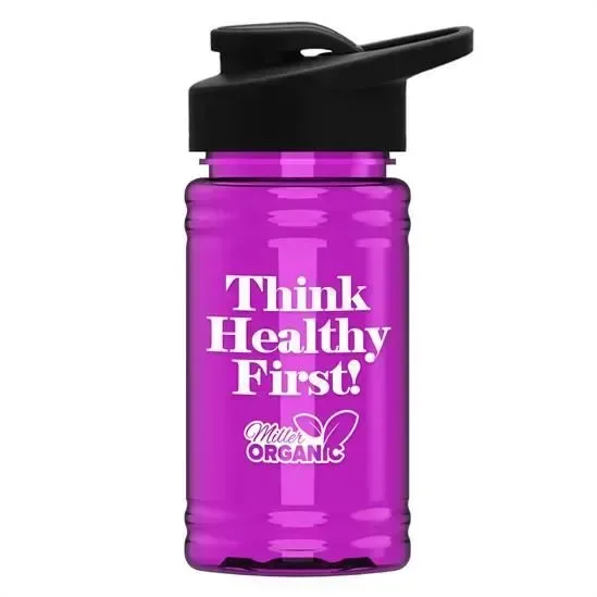 Mini RPET Bottle with Drink-Thru Lid (16 oz.) — view 9