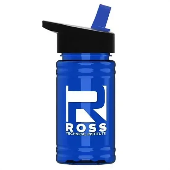 Mini RPET Bottle with Flip-Straw Lid - 16 oz. — view 6