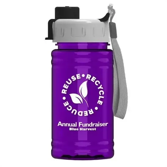 Mini RPET Bottle with Quick-Snap Lid (16 oz.) — view 9