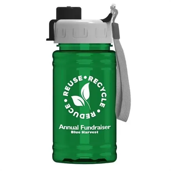 Mini RPET Bottle with Quick-Snap Lid (16 oz.) — view 5