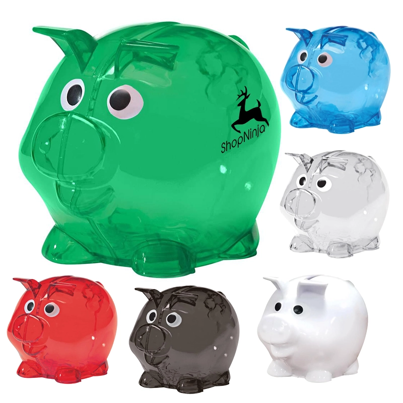 Miniature Plastic Piggy Coin Bank