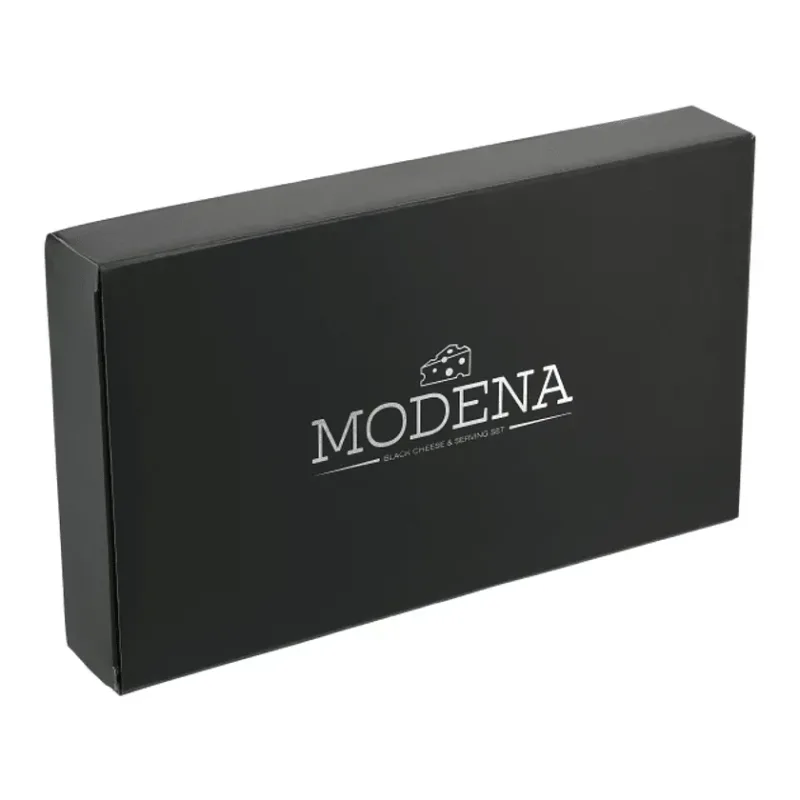 Custom Branded Modena Black Cheese & Serving Set — view 2