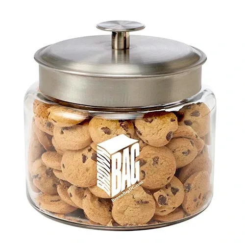 Modern Glass Cookie Jars with Secure Lid — view 2
