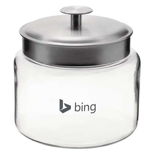 Modern Glass Cookie Jars with Secure Lid — view 3