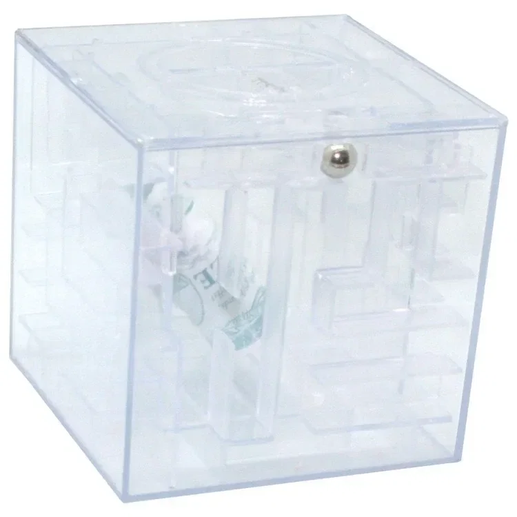 Custom Money Maze Cube Bank — view 5