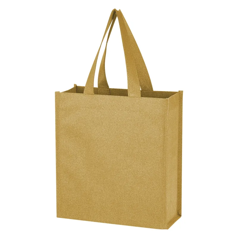 Monroe Mini Non-Woven Glitter Tote Bag — view 2