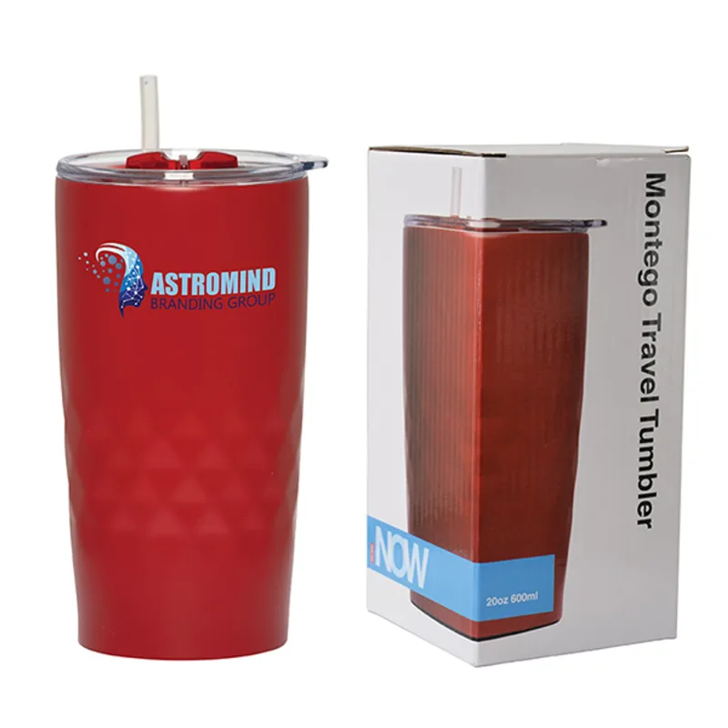 Montego 600 Ml. (20 Fl. Oz.) Travel Tumbler With Straw — view 2