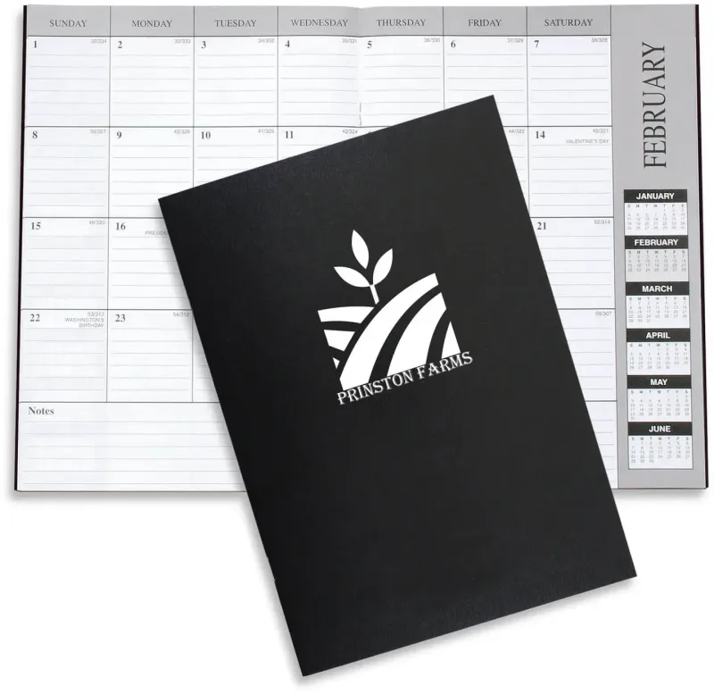 Personalized Leatherette Monthly Desk Planner — view 4