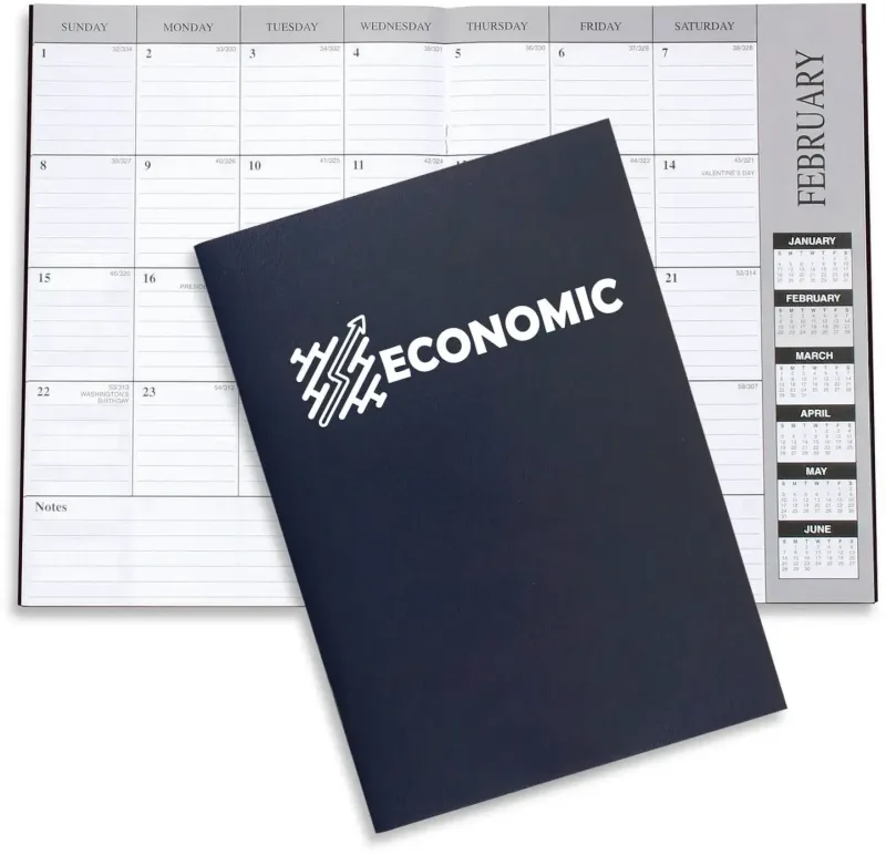 Personalized Leatherette Monthly Desk Planner — view 5