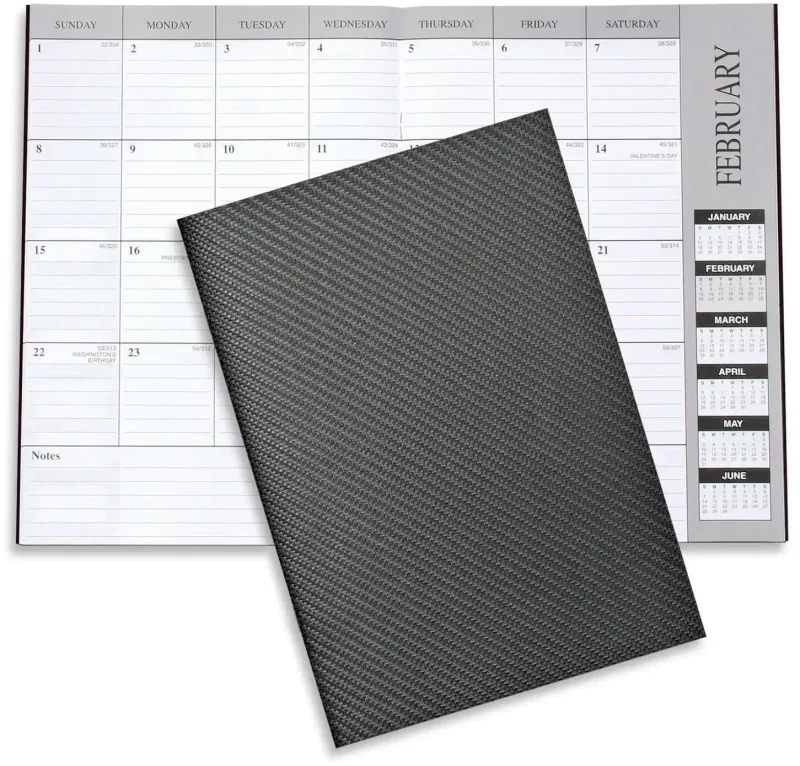 Personalized Leatherette Monthly Desk Planner — view 7
