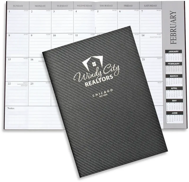 Personalized Leatherette Monthly Desk Planner — view 8