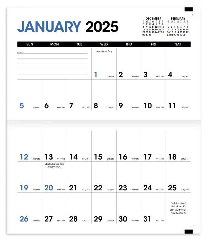 Custom Monthly Pocket Planner — view 2