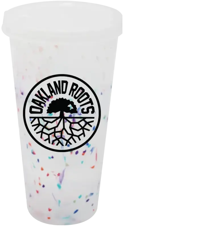 Mood 26 oz. Rainbow Confetti Tumbler With Lid