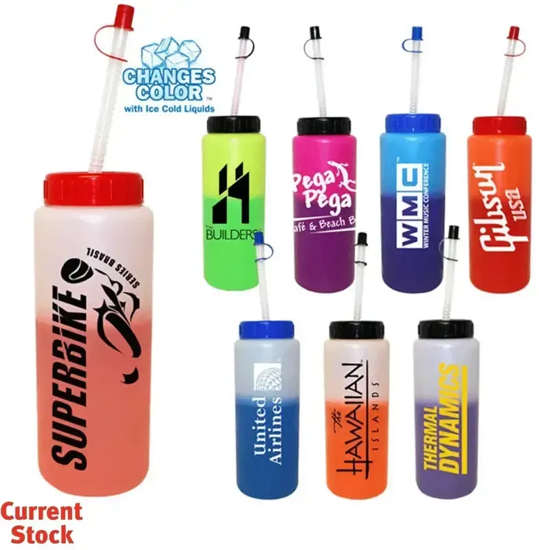 Mood 32 oz. Sports Bottle with Flexible Straw