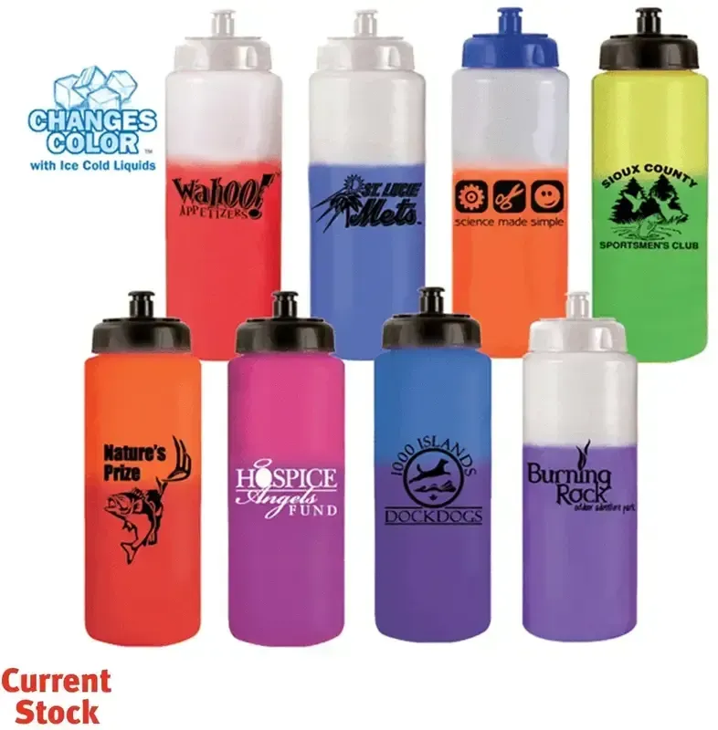 Mood 32 oz. Sports Bottle with Push 'n Pull Cap