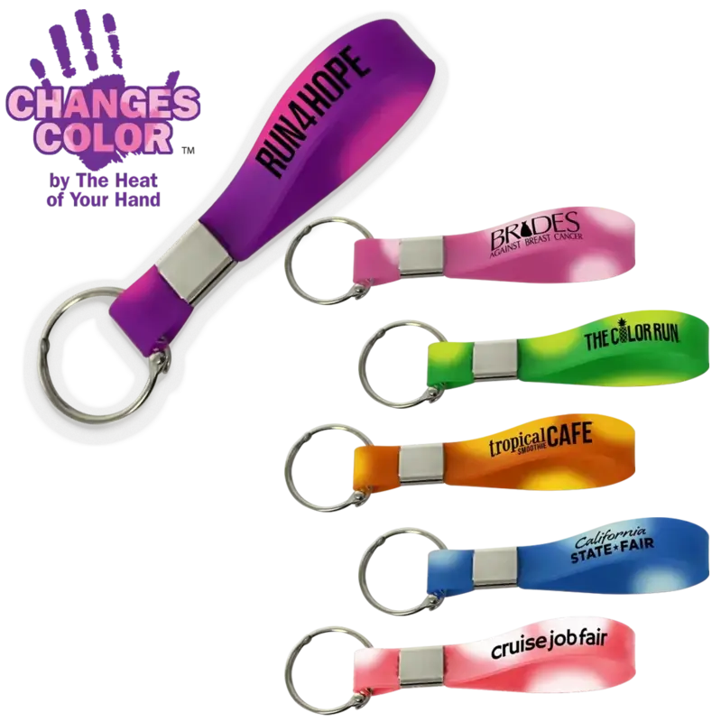 Heat-Responsive Mood Key Chain - Customizable for Brands