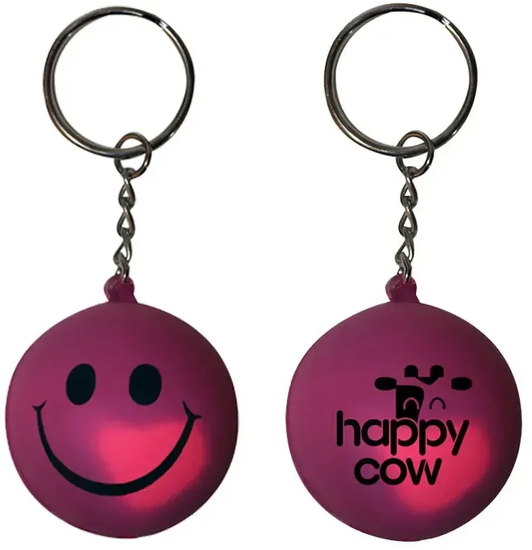 Mood™ Smiley Face Stress Key Chain — view 3