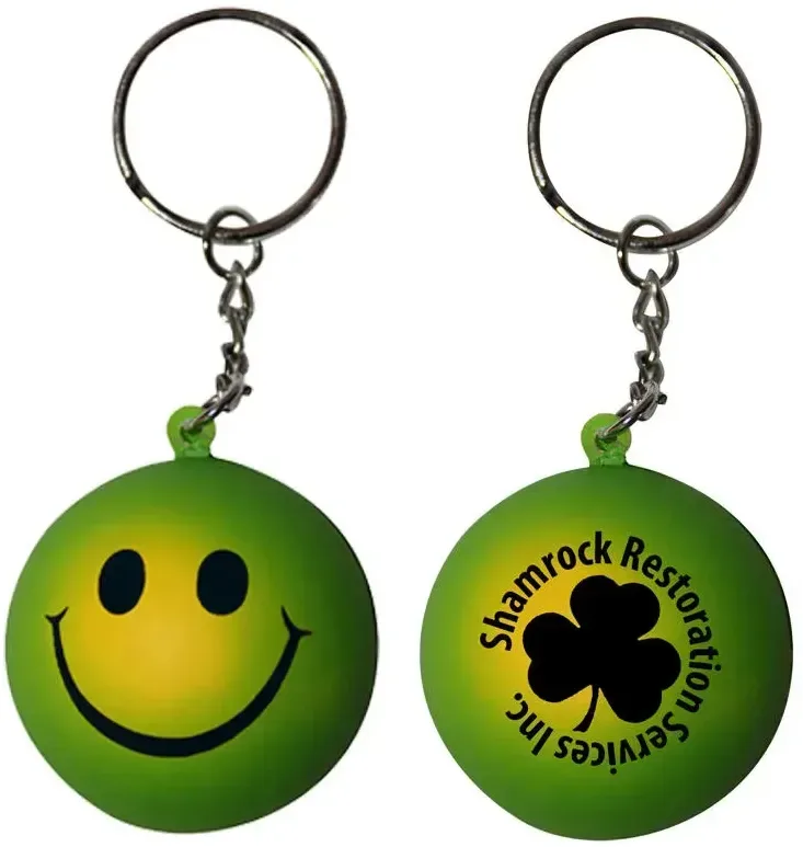 Mood™ Smiley Face Stress Key Chain — view 5