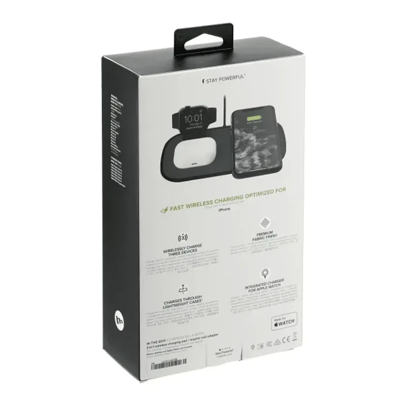 Custom 3-in-1 Fabric Charging Pad — view 2