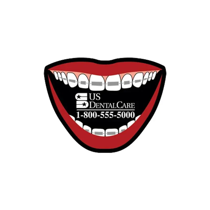 Mouth W/Braces Stock Shape Vinyl Magnet - 30mil