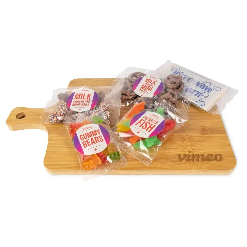 Movie Night Bamboo Charcuterie Board — view 2