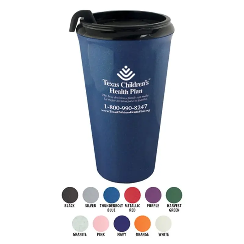 Mugs - 16 Oz. Infinity Tumbler Mug with Spill-Resistant Lid