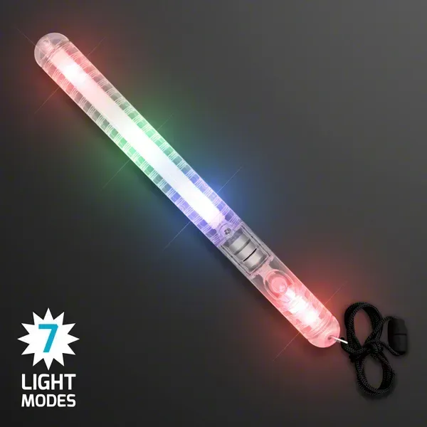 Multicolor Flashing LED Wand with Lanyard — view 3