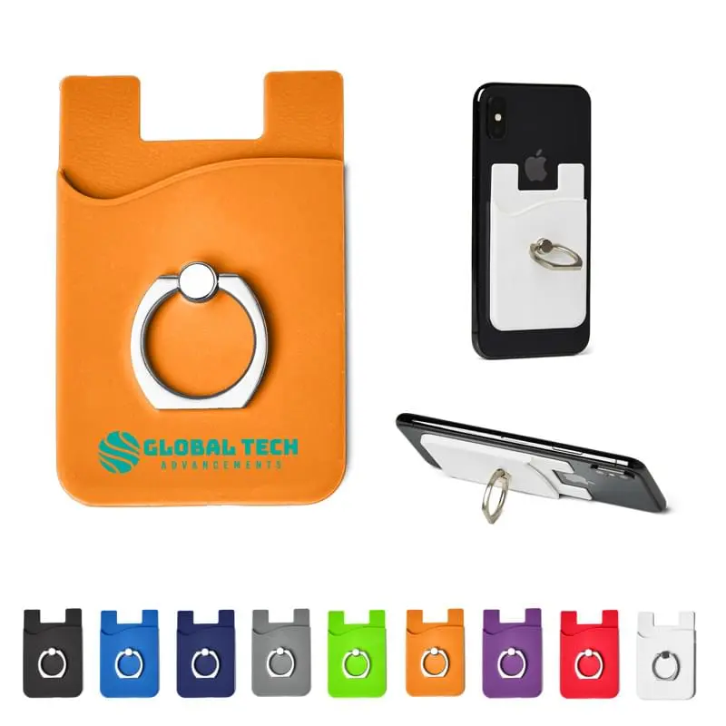 Multifunctional card holder pouch and phone stand