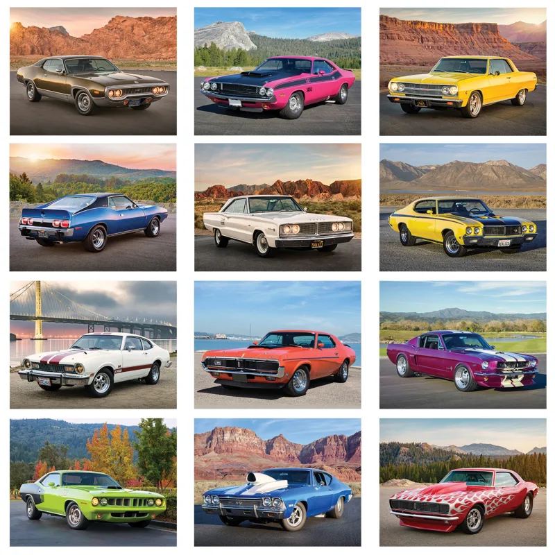Muscle Cars Wall Calendar: 2025 Spiral Bound — view 3